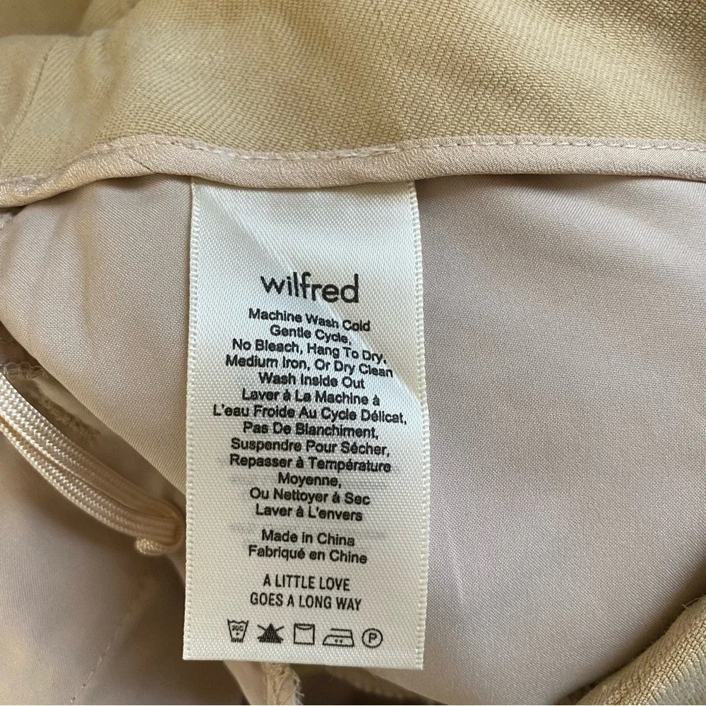Aritzia Wilfred Cherice Linen Trouser Pants‎ Size 0